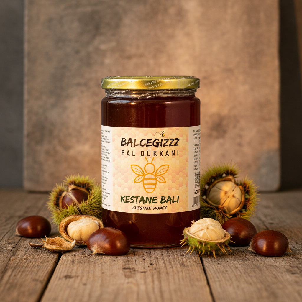 Balceğiz Doğal Kestane Balı 850 Gram - Balcegiz