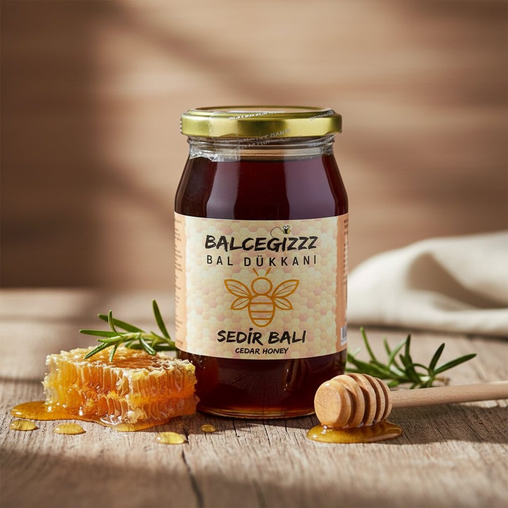 Balceğiz Doğal Sedir Balı 450 Gram - Balcegiz