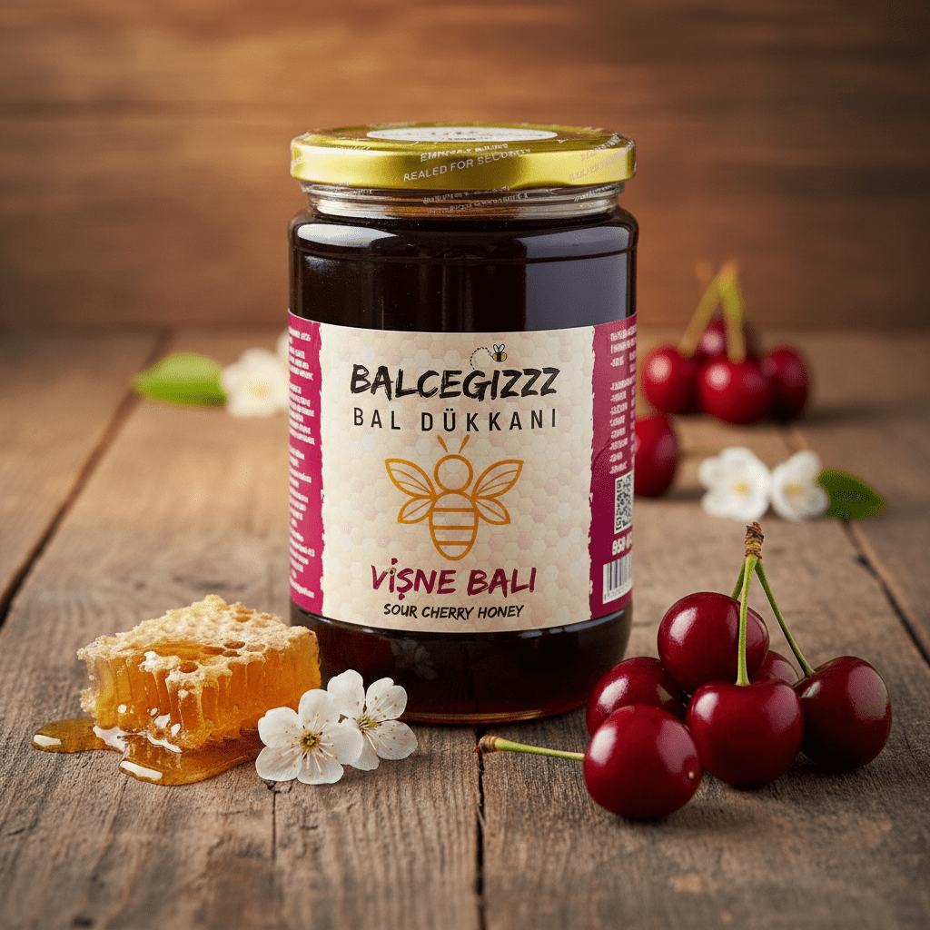 Balceğiz Doğal Vişne Balı 850 gr. - Balcegiz