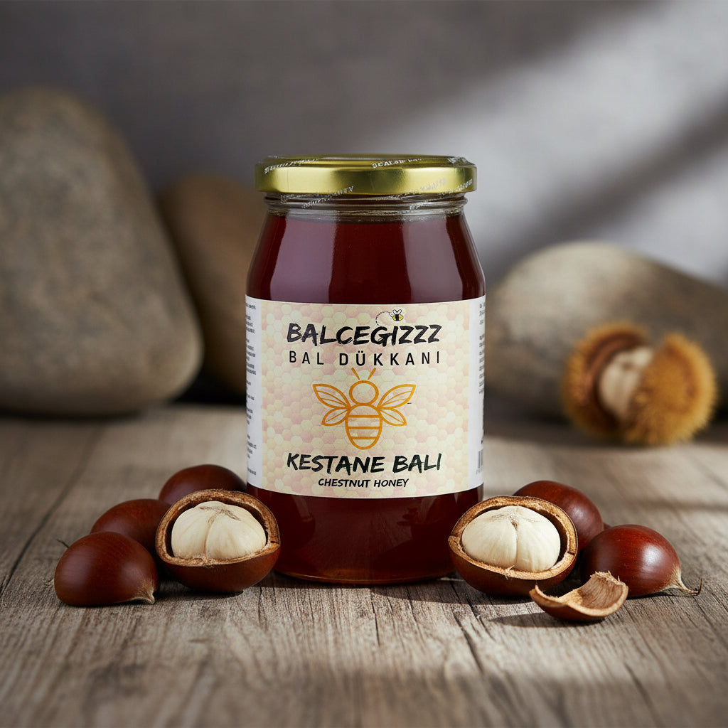 Doğal Kestane Balı 450 Gram - Balcegiz