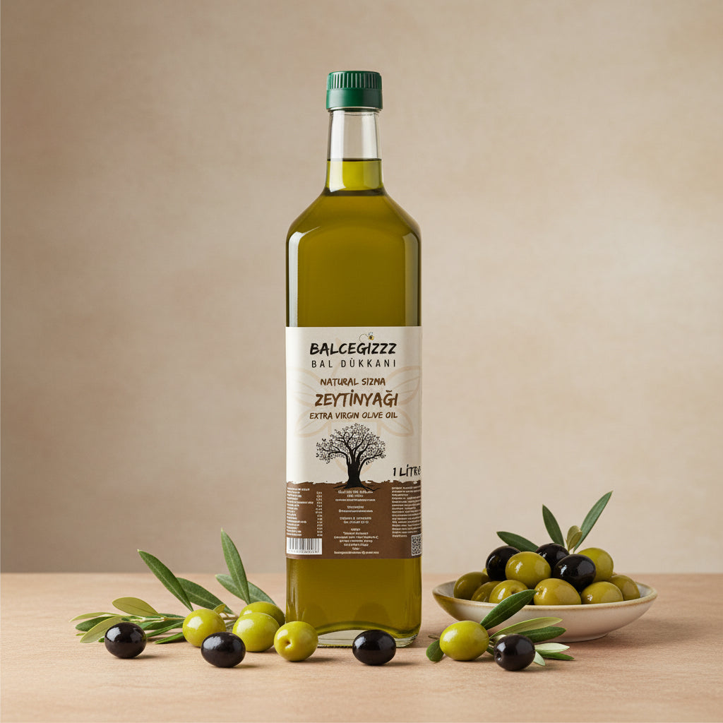 Doğal Köyceğiz Soğuk Sıkım Zeytinyağı 1 Litre - Balcegiz