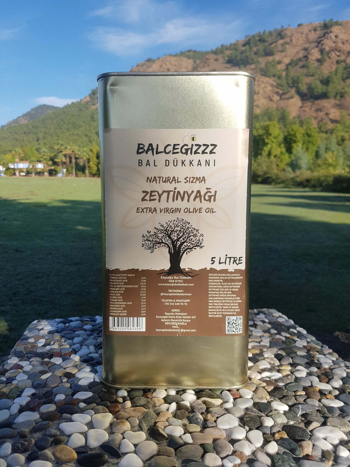 Doğal Köyceğiz Soğuk Sıkım Zeytinyağı 5 Litre - Balcegiz