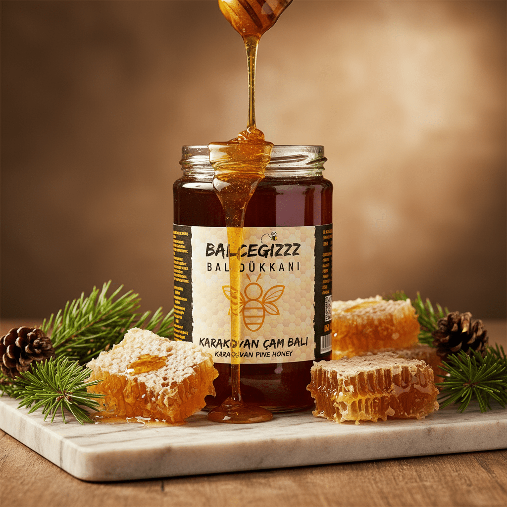 Köyceğiz Doğal Karakovan Çam Balı 850 Gram - Balcegiz