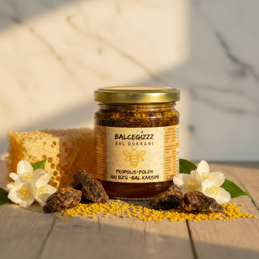 Propolis - Arısütü - Polen - Bal Karışımı 250 gr. - Balcegiz